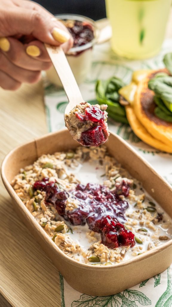 A spoonful of LifeGrain Oat and Chia Porridge
